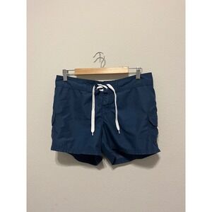 Okanu Surf Womens Navy Blue Cargo Board Shorts Swim Size 6